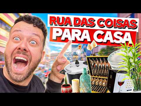 A rua PERFEITA para COMPRAR coisas PARA CASA em SP