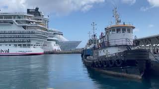 Carnival Elation Docked in Nassau, Bahamas #carnivalcruiseline #carnivalelation #nassaubahamas