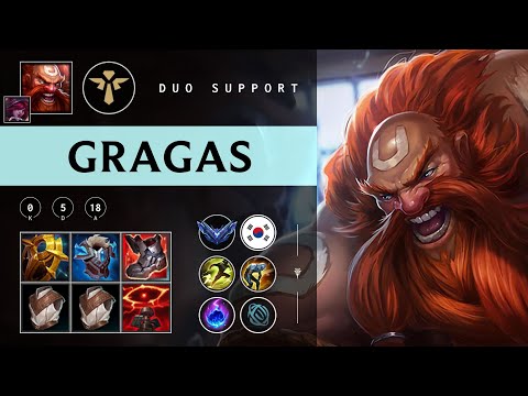 Gragas Support vs Yuumi - KR Diamond Patch 25.23