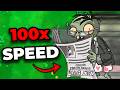 Beating Plants Vs Zombies On 100x Speed