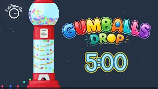 5 Min Gumball Machine Countdown! ✨🔴🍬 Fun Visual Timer for Kids