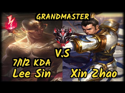 SevenArmy (LEE SIN) vs XIN ZHAO - 7/1/2 KDA JUNGLE GAMEPLAY - EUW Ranked GRANDMASTER v9.6