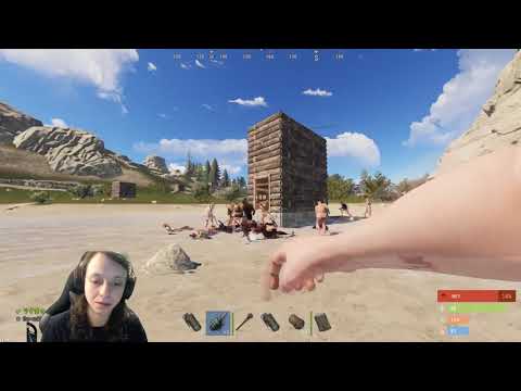 fighting the biggest zerg in rust...