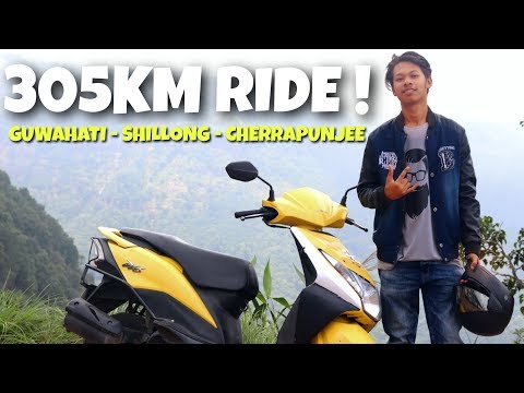 My First Moto-Vlog On Scooty | Guwahati To Cherrapunjee