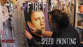 MAL, FIREFLY Speed PAINTING - Nathan Fillion Art - By Stephen Quick