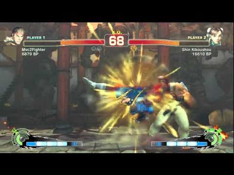 SSF4: Mvc2Fighter (Ryu) VS Shin Kikoushou (Chun-Li)