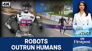 China: Humanoid Robot Beats Human Half-Marathon World Record in Beijing | Vantage on Firstpost | 4K