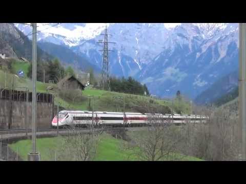 ETR 610 CH SBB CISALPINO SBUCA DALLA GALLERIA : WASSEN (CH) 25 - 4 - 2015.