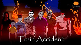 Train Accident Horror Story Part 1 | Scary Pumpkin |Hindi Horror Stories | Animated Stories