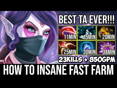 [Templar-Assassin] How to Crazy Fast Farm 11Min Desolator Vs Pro Viper Mid New Update 7.21c Dota 2