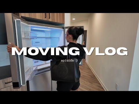 moving vlog ep.3 | empty apt tour, packing, move in day, shopping + more