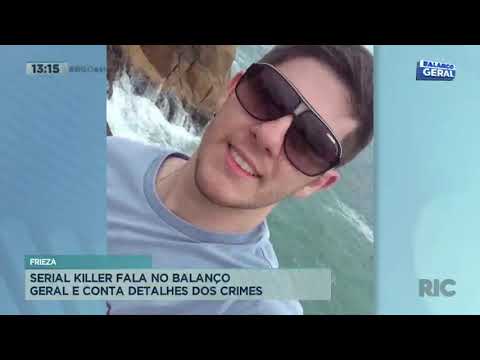 Serial killer speaks on Balanço Geral and recounts details of his crimes.