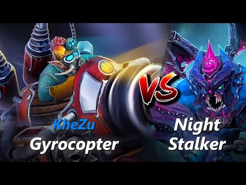How to Gyrocopter safelane vs Night Stalker/Shadow Shaman (feat. KheZu) | First 10 minutes