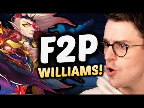 Reacting to an AMAZING Free-to-Play Williams account in IDLE HEROES