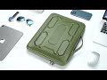 DOMISO 15 6 Inch Laptop Sleeve With Handle Shockproof Waterproof EVA Protective Case
