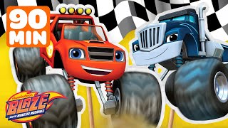 Blaze's CRAFTED Monster Machine Races! 🏁 | 90 Minute Compilation | Blaze and the Monster Machines