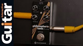 Video thumbnail for Pigtronix Philosophers Tone Micro Pedal | Review by Guitar Interactive Magazine