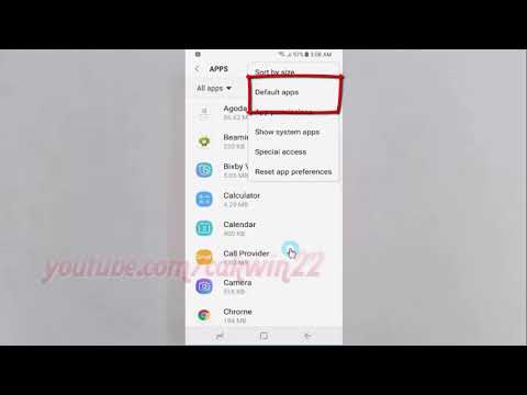 Android Nougat : How to Set default Calling app on Samsung Galaxy S8 or S8+