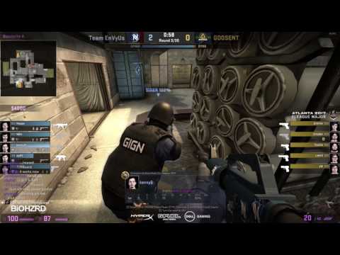 ELEAGUE MAJOR Atlanta CS:GO 2017 - (KennyS View) EnVyUs Vs GODSENT (KennyS View)