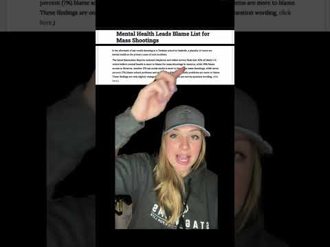 HUGE: MAJORITY of Americans believe it is Mental Illness NOT guns to blame... #shortsvideo #shorts Thumbnail