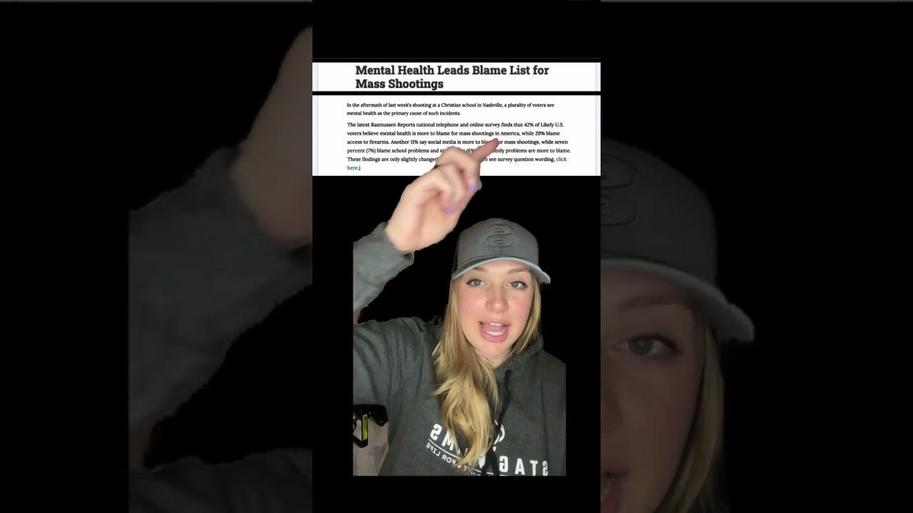 HUGE: MAJORITY of Americans believe it is Mental Illness NOT guns to blame... #shortsvideo #shorts