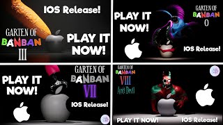 Garten of Banban ALL IOS TRAILERS (0,1,2,3,4,6,7 & 8) - Evolution of Garten of Banban MOBILE