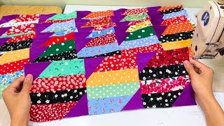Turn Scrap Fabric Into Beautiful Quilt - I Made 2 Quilts At the Same Time!