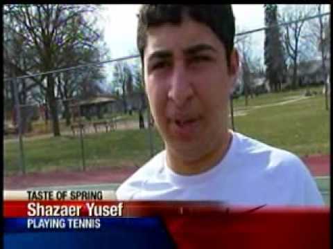 Sun worshippers take advantage of early Spring