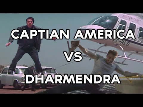 How To Stop a Helicopter : Captian America Vs Indian Dharmendra