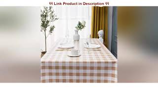 Best Review Vinyl Oilcloth Tablecloth Spillproof Wipeable PVC Waterproof Plastic Party Oil Tableclo