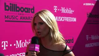 Heidi Klum Magenta Carpet Interview - BBMAs 2016