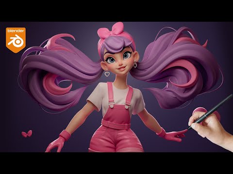Sculpt Appealing Characters in Blender Time Lapse