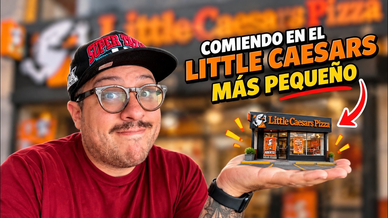 COMIENDO en el "PEQUEÑO Cesar" más pequeño (Little Caesars)