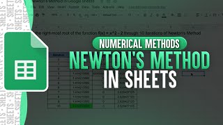 Newton’s Method In Google Sheets
