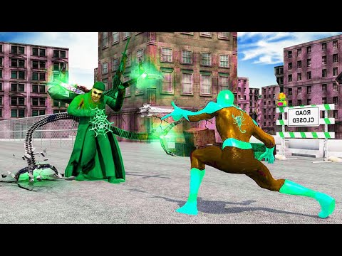 Spider Hero Crime City Battle | Amazing Frog Rope Web Hero Flying power Hero - Android GamePlay