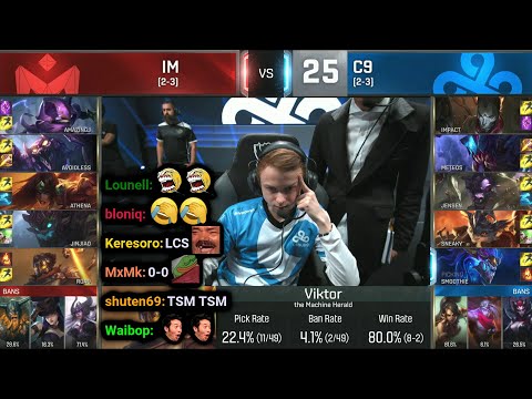 IM vs C9 | 2016 Worlds - Group Stage Day 8 | Twitch VOD with Chat
