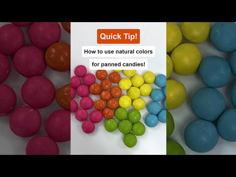 How To Use Natural Colors in Panned Candies - Quick Tips - Shorts