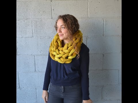 How to make a chunky cowl infinity scarf