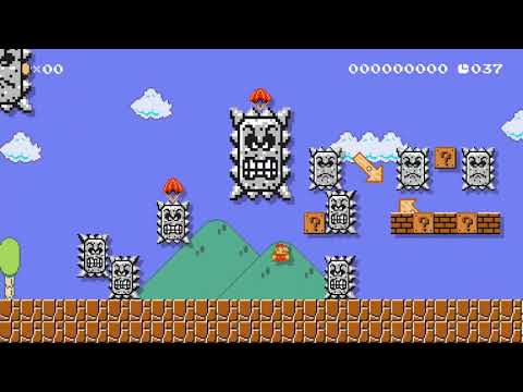 [SMM2] 1-1 but with Thwomps (+WR)