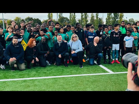 Le maire Bruno Beschizza inaugure le tout nouveau terrain du CSL Aulnay ! ⚽️🏟️