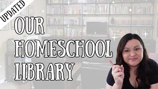 OUR HOMESCHOOL LIBRARY || UPDATED HOME LIBRARY || WE ADDED MORE SHELVES 😁