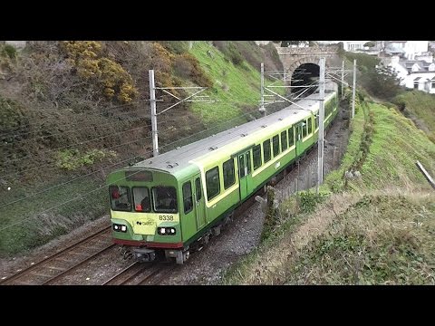 2 x Irish Rail 8300 Class Dart Trains - Vico Road, Dublin