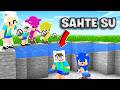 ENES VE BEBEK SONİC AİLELERİ TROLLEMEK İÇİN SAHTE SU KULLANDI 😱 Minecraft