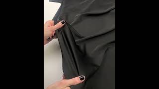 8028-16 Искусственный шёлк цвет Чёрный 100 гр/м2, 150 см на YouTube