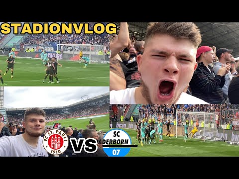 Wilde Schlussphase im Millentor- Stadion 🏟 St Pauli vs Paderborn/ Stadionvlog/2 / #stadionvlog