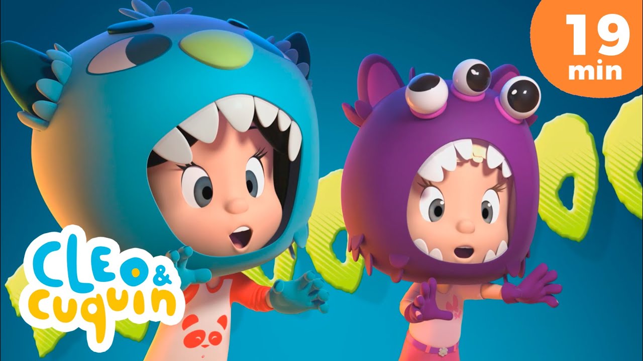 Especial Dia das Bruxas 🎃👻 Halloween com Cleo y Cuquin - Desenhos para crianças