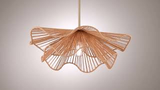 1_Watch A Video About the Possini Euro Largo Gold and Natural Rope Modern Pendant