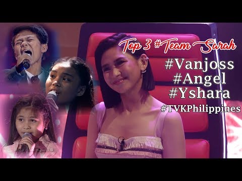 The Voice Kids Philippines I Team Sarah Top 3 I #Vanjoss #Angel #Yshara