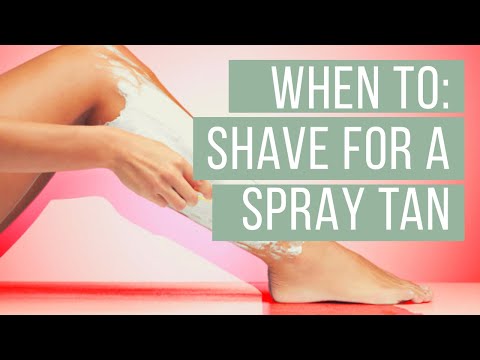 1st YouTube video about how long after a spray tan can you shave