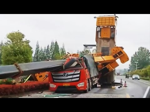 20 Dangerous Biggest Excavator, Truck & Car Driving Skills - Excavator Disaster, Truck & Car Fails